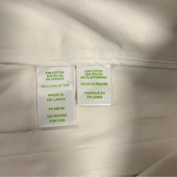 🆕 Lilly Pulitzer Chantel stretch dinner pants in coconuts SZ 10 - Picture 5 of 5